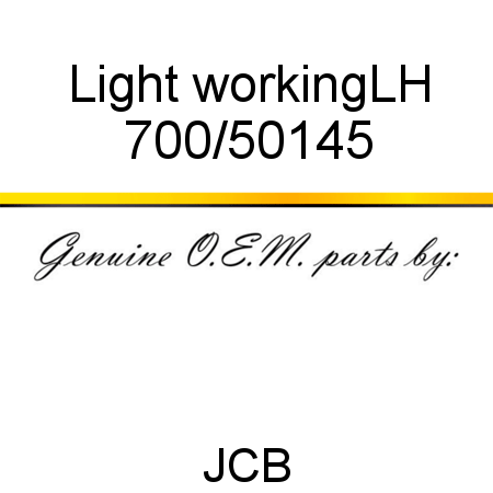 Light, working,LH 700/50145