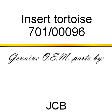 Insert, tortoise 701/00096