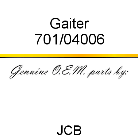 Gaiter 701/04006