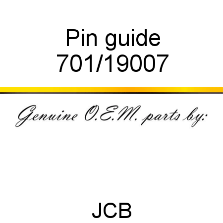 Pin, guide 701/19007