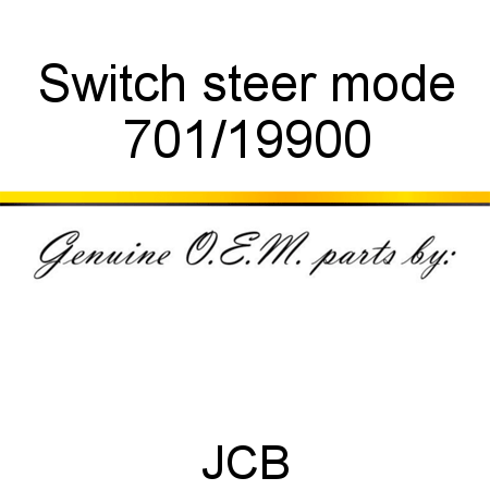 Switch, steer mode 701/19900