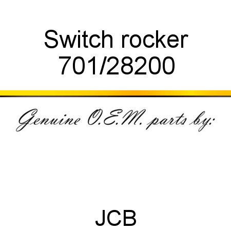 Switch, rocker 701/28200