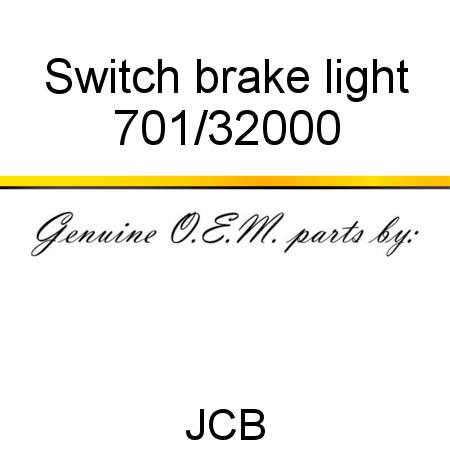 Switch, brake light 701/32000