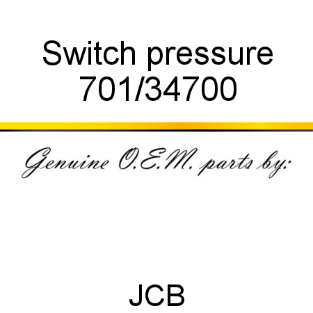 Switch, pressure 701/34700