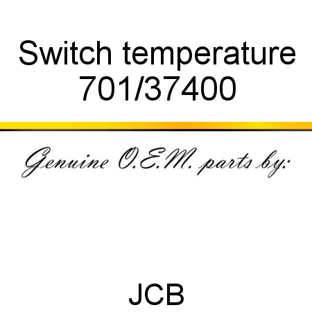 Switch, temperature 701/37400