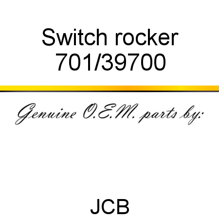 Switch, rocker 701/39700