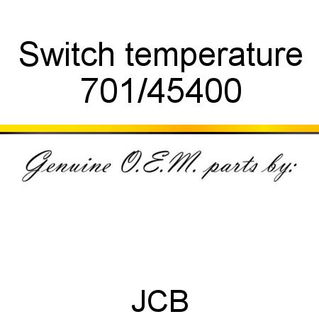 Switch, temperature 701/45400