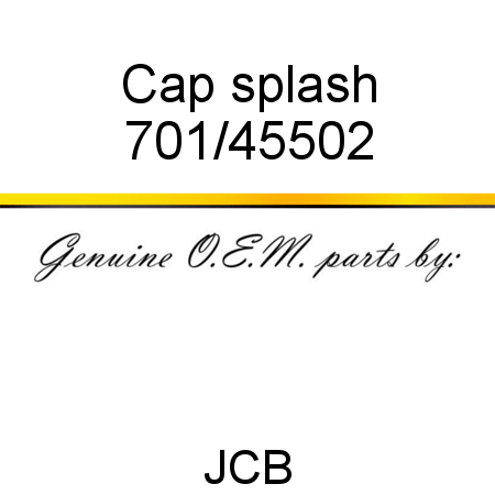 Cap, splash 701/45502