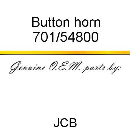 Button, horn 701/54800