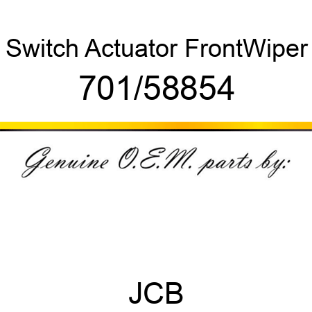 Switch, Actuator FrontWiper 701/58854