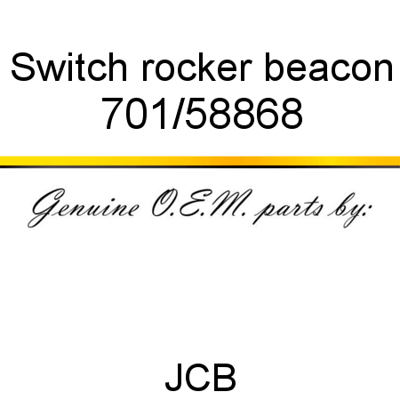 Switch, rocker, beacon 701/58868