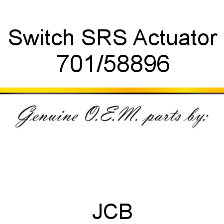 Switch, SRS Actuator 701/58896