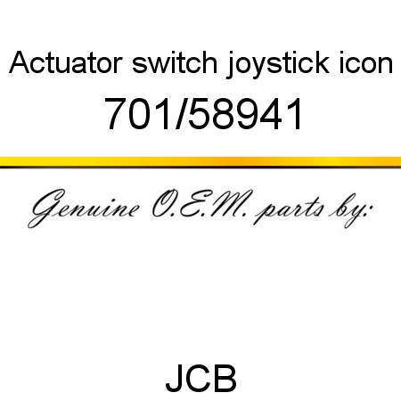 Actuator, switch, joystick icon 701/58941