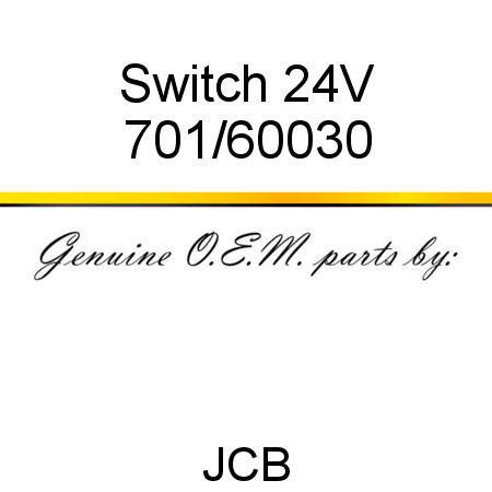 Switch, 24V 701/60030
