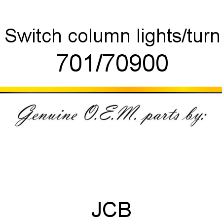 Switch, column, lights/turn 701/70900