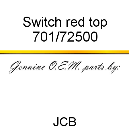 Switch, red top 701/72500