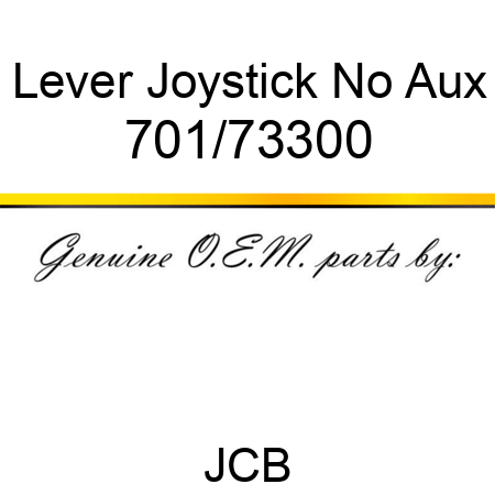 Lever, Joystick No Aux 701/73300