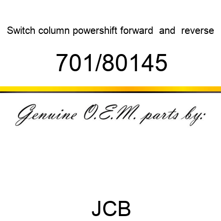 Switch, column powershift, forward & reverse 701/80145