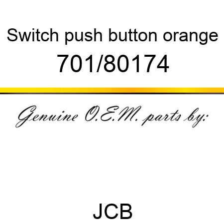 Switch, push button, orange 701/80174