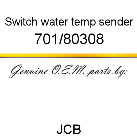 Switch, water temp sender 701/80308