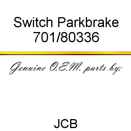 Switch, Parkbrake 701/80336