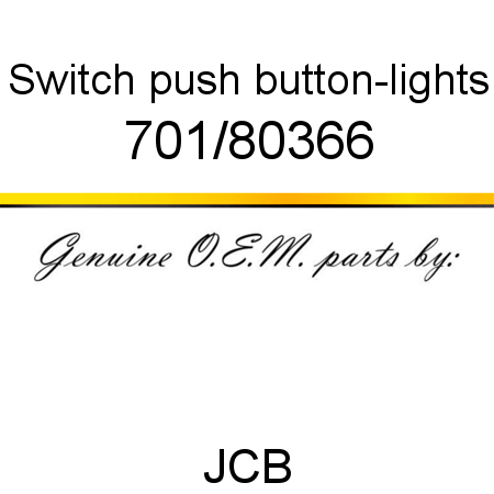 Switch, push button-lights 701/80366