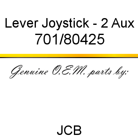 Lever, Joystick - 2 Aux 701/80425