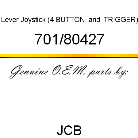 Lever, Joystick, (4 BUTTON & TRIGGER) 701/80427