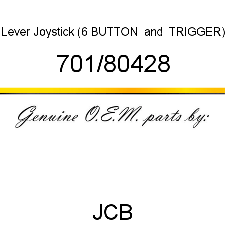 Lever, Joystick, (6 BUTTON & TRIGGER) 701/80428
