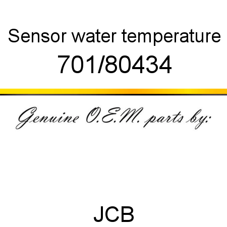 Sensor, water temperature 701/80434