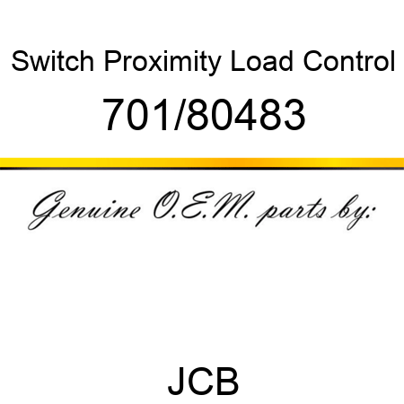 Switch, Proximity, Load Control 701/80483