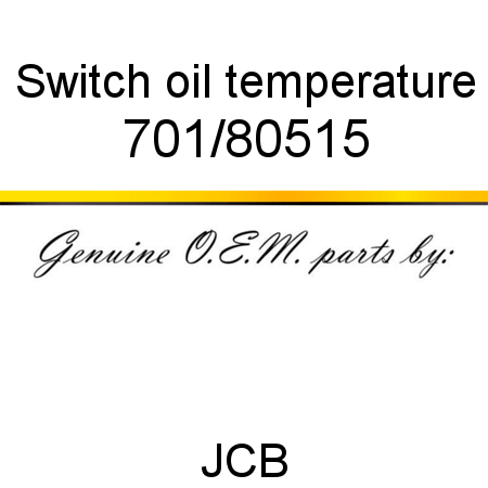 Switch, oil temperature 701/80515