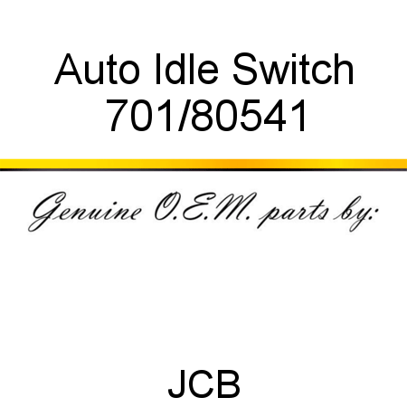 Auto Idle Switch 701/80541