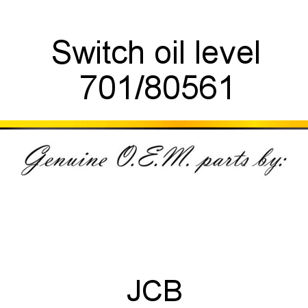 Switch, oil level 701/80561