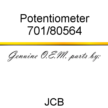 Potentiometer 701/80564