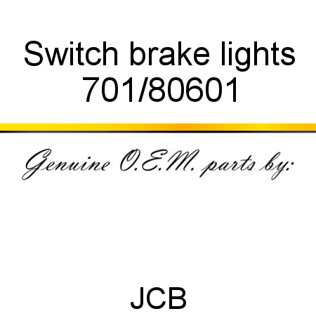 Switch, brake lights 701/80601