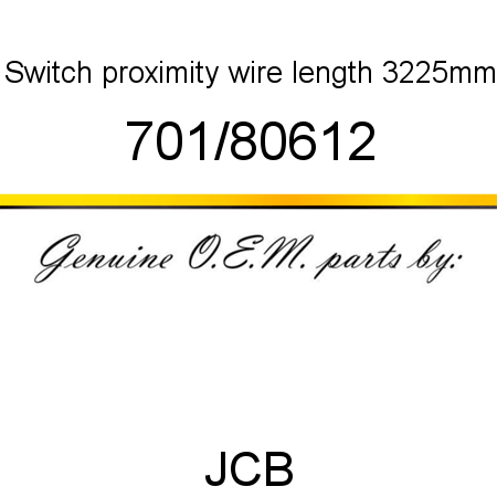 Switch, proximity, wire length 3225mm 701/80612