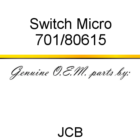 Switch, Micro 701/80615