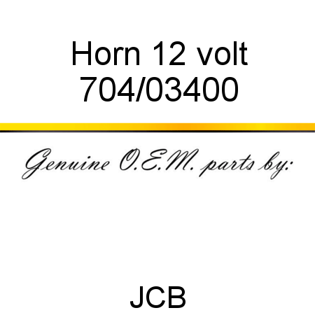 Horn, 12 volt 704/03400