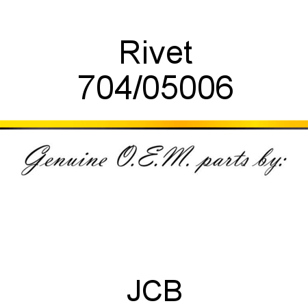 Rivet 704/05006