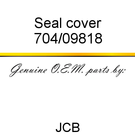 Seal, cover 704/09818