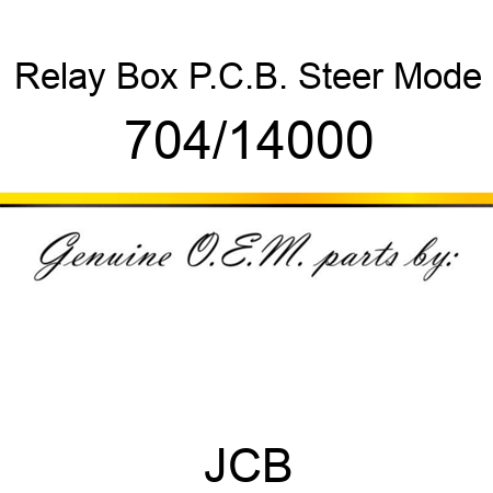 Relay, Box, P.C.B. Steer Mode 704/14000