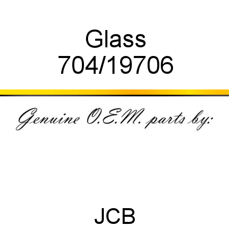 Glass 704/19706