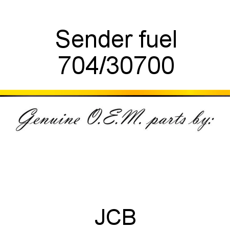 Sender, fuel 704/30700