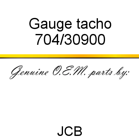 Gauge, tacho 704/30900