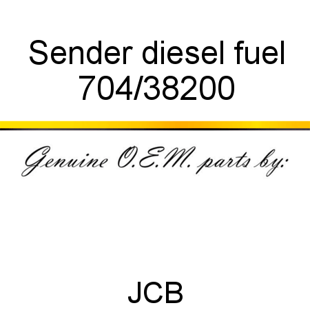 Sender, diesel fuel 704/38200