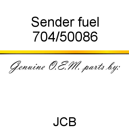 Sender, fuel 704/50086