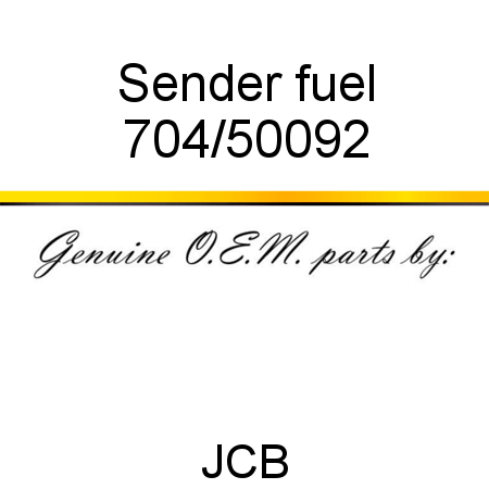 Sender, fuel 704/50092