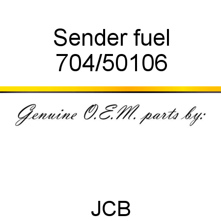 Sender, fuel 704/50106