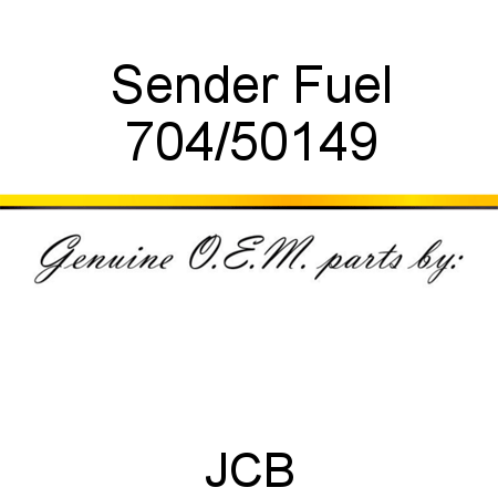 Sender, Fuel 704/50149